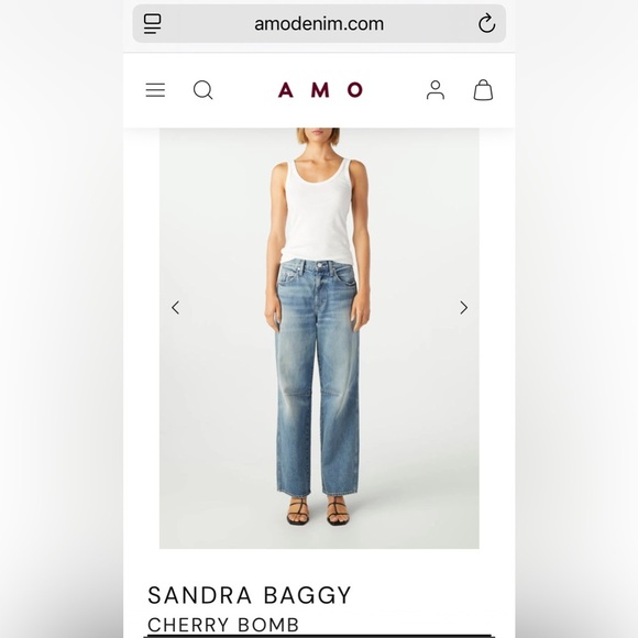 EUC AMO women’s Sandra Baggy in Cherry Bomb size 26 - Picture 10 of 11